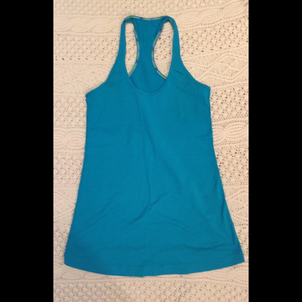 Lululemon racerback, teal, 6